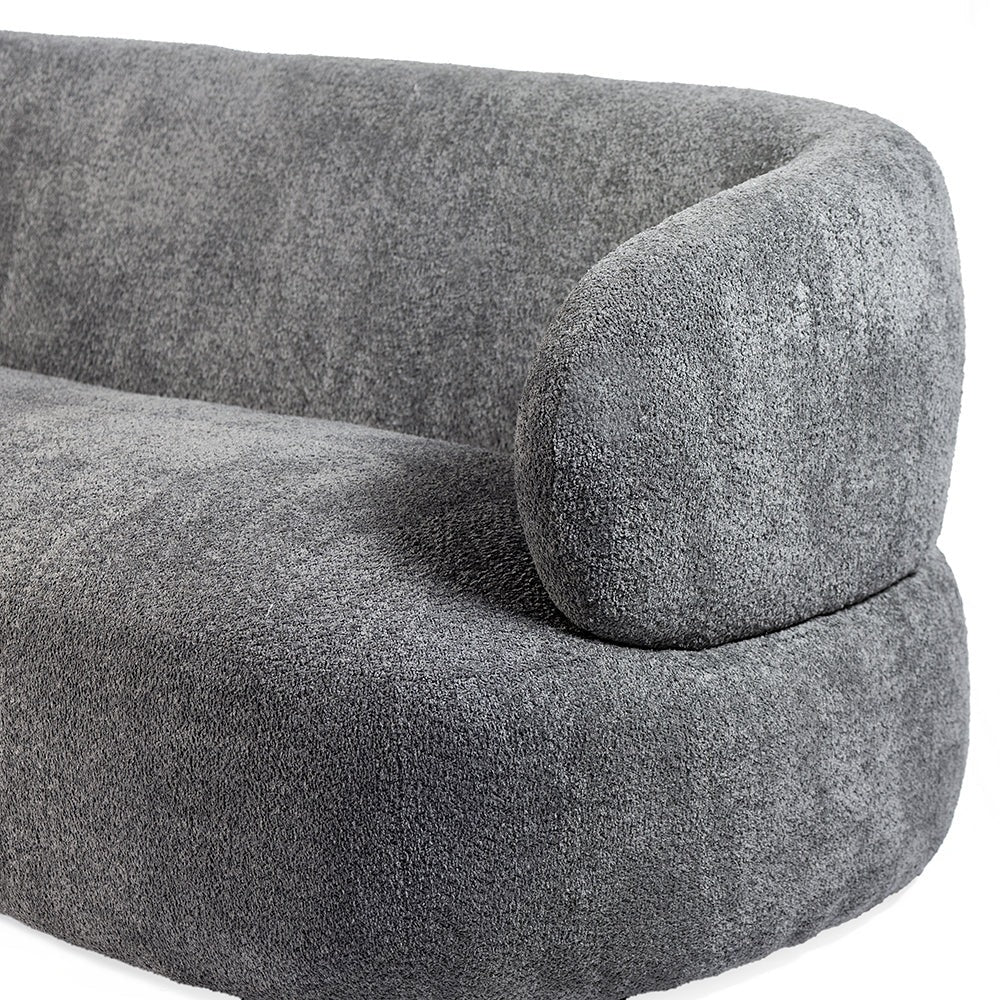 Velvet Moss Interiors curve sofa