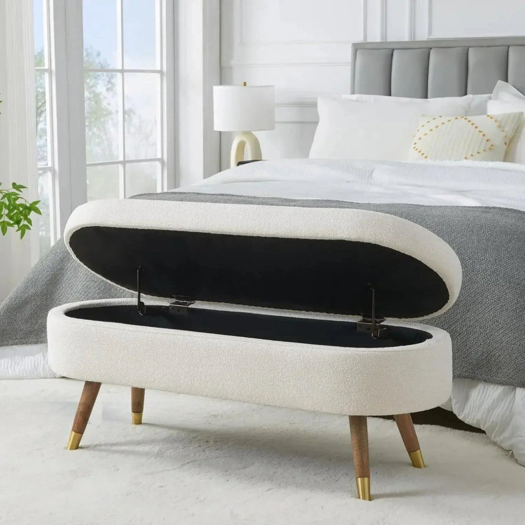 Luxury Fabric Storage Bench
