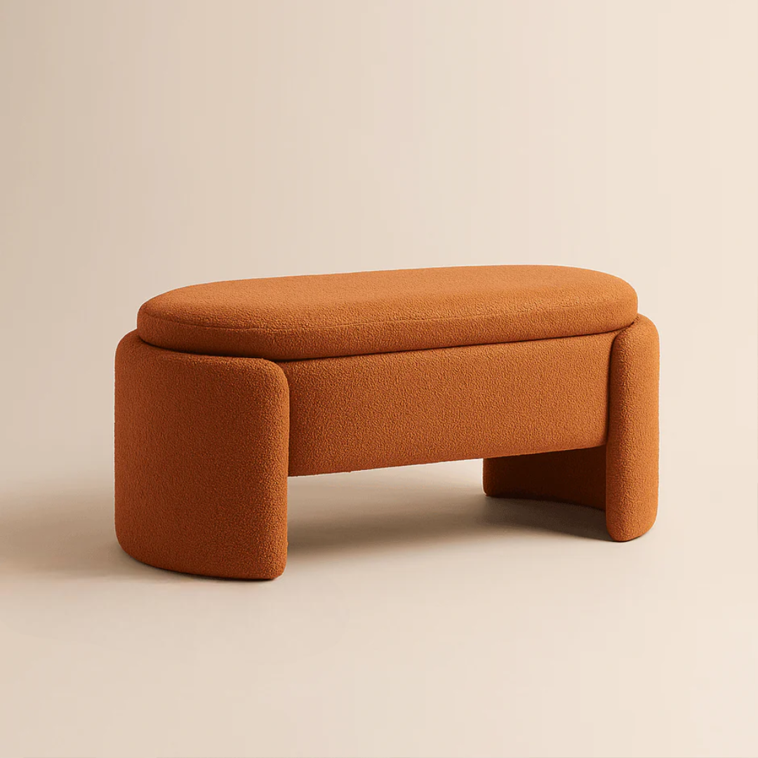 Nahara Sculpt Storage Ottoman