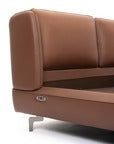 Siena Tan Leather Bed