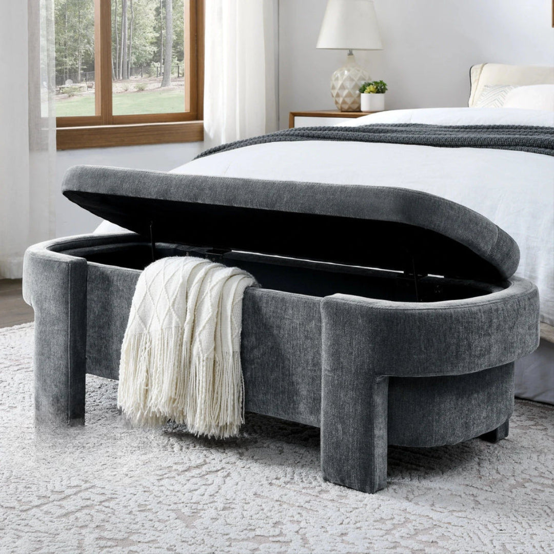 Lunaro Luxe Fabric Bench