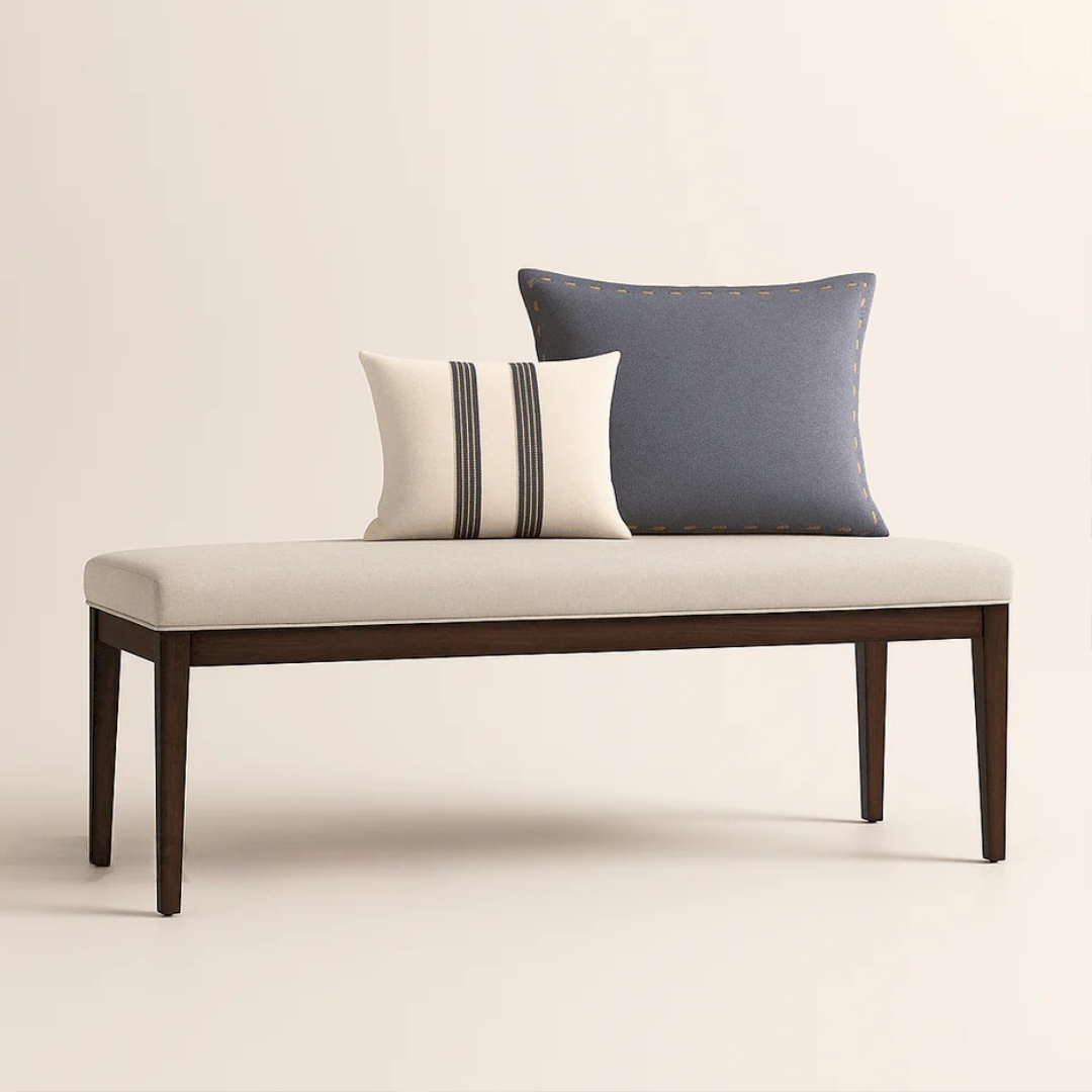 Lancaster Linen Upholstered Bench