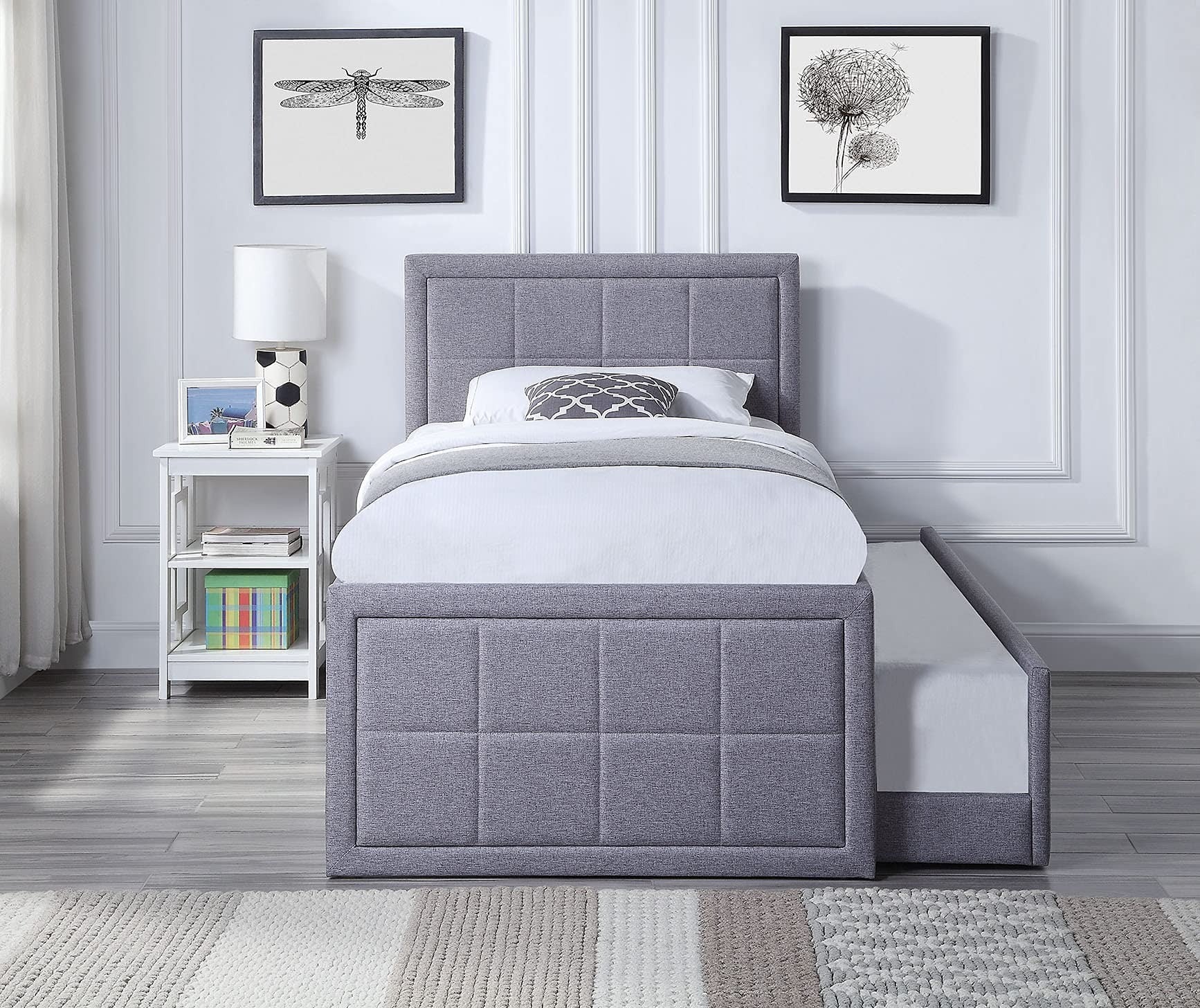 Linear Channel Upholstered Bed