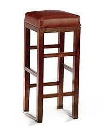 Solid Wood Upholstered Bar Stool