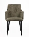 Ribbed Fabric Arm Chair