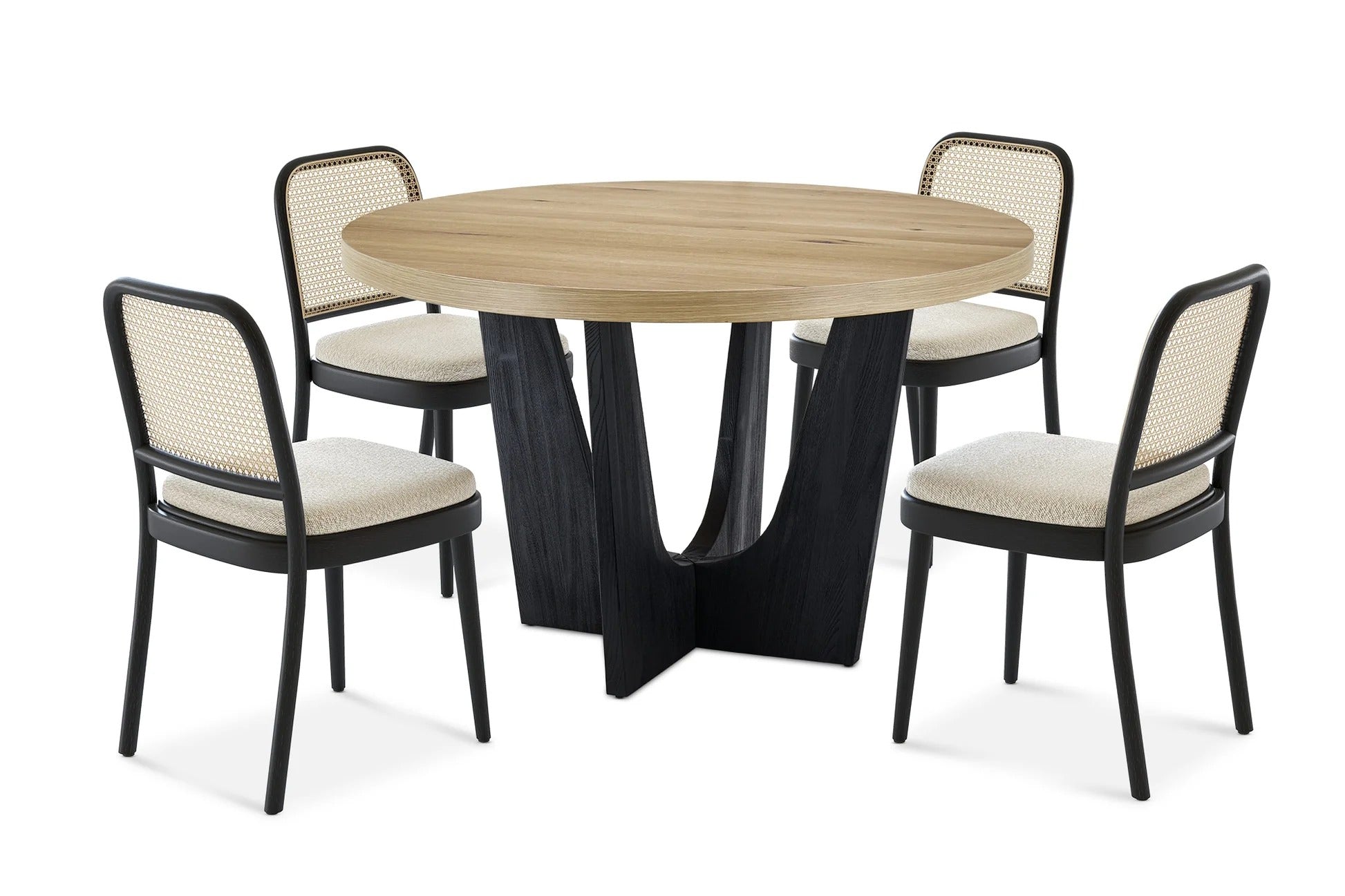 Mitsuki Pedestal Table Set – Modern Gathering