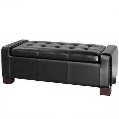 Rowan Leather Storage Ottoman