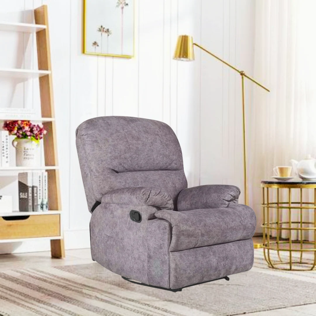 Soft Grey Luxe 1 seater Recliner