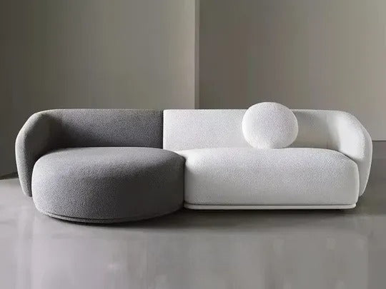 Modern Duo-Tone Cloud Sofa