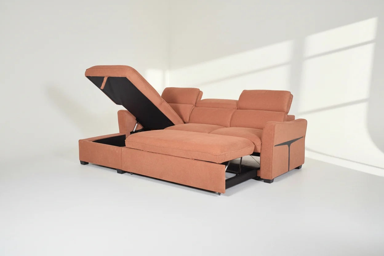 Abrazo Convertible Sectional Sofa Bed