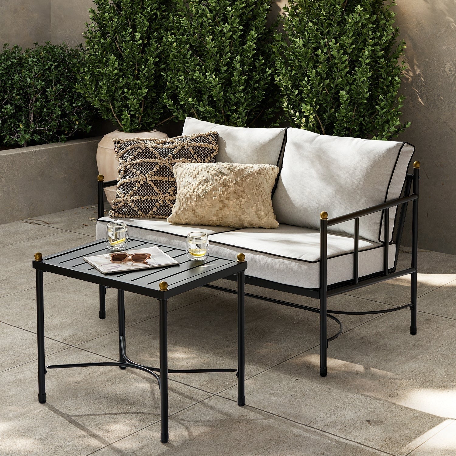 Gazebo Metal Frame Sofa 2 seater