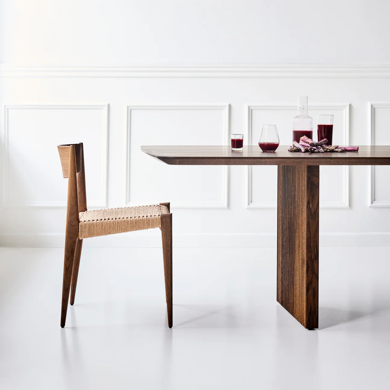 Rhombus Solid Wood Dining Table