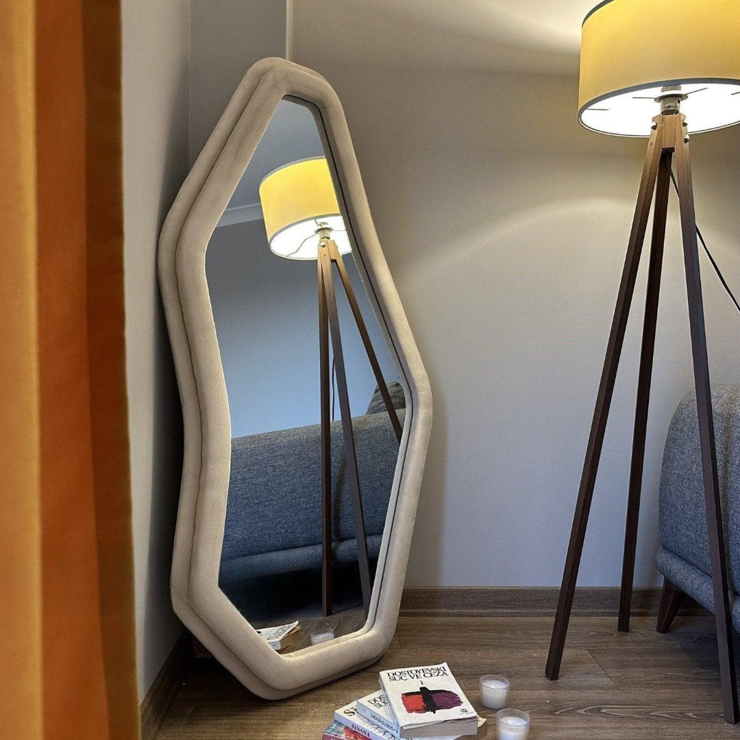 Organic Pebble Floor Mirror