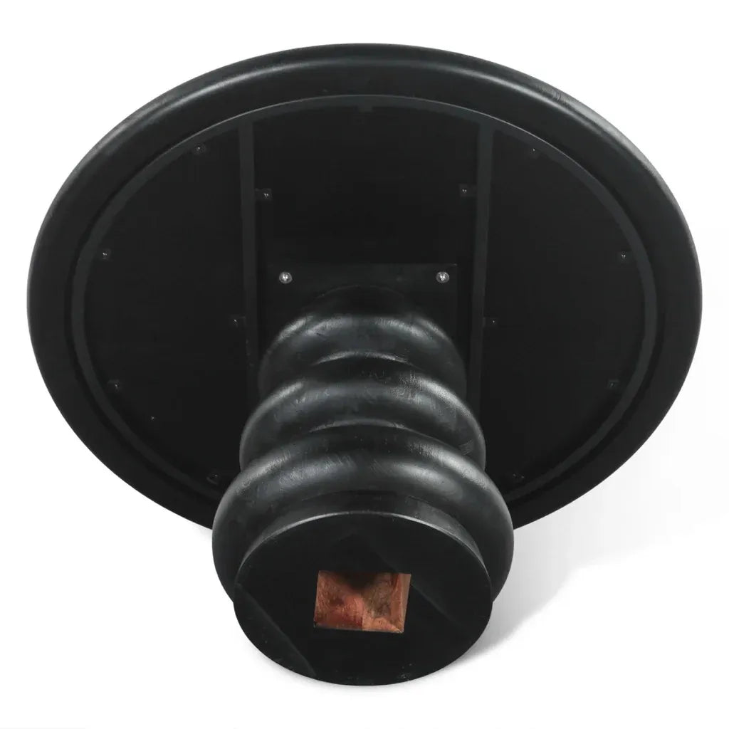 Aaliyah Black Pedestal Table – Bold Simplicity