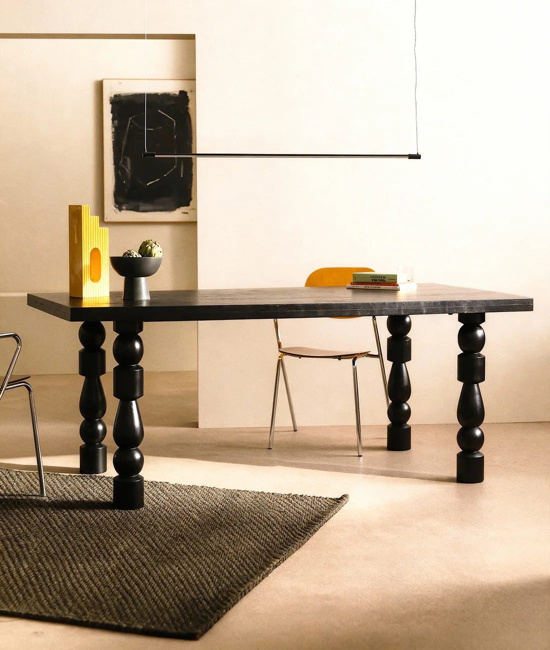 Zoya Turned Leg Dining Table