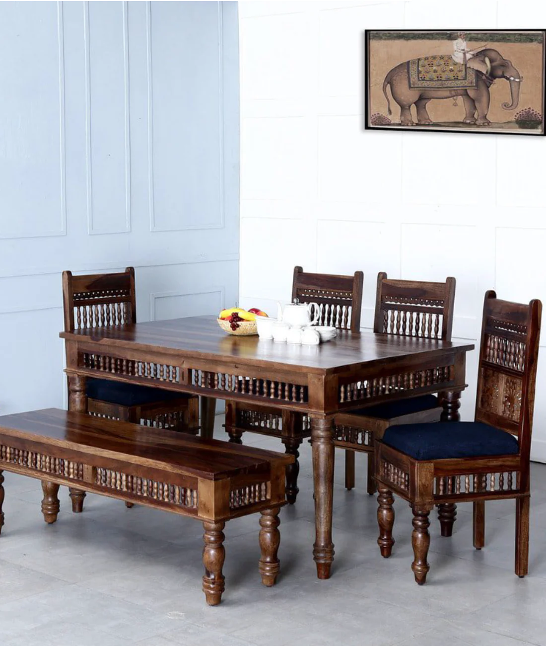 Classic Indian Dining Table Set