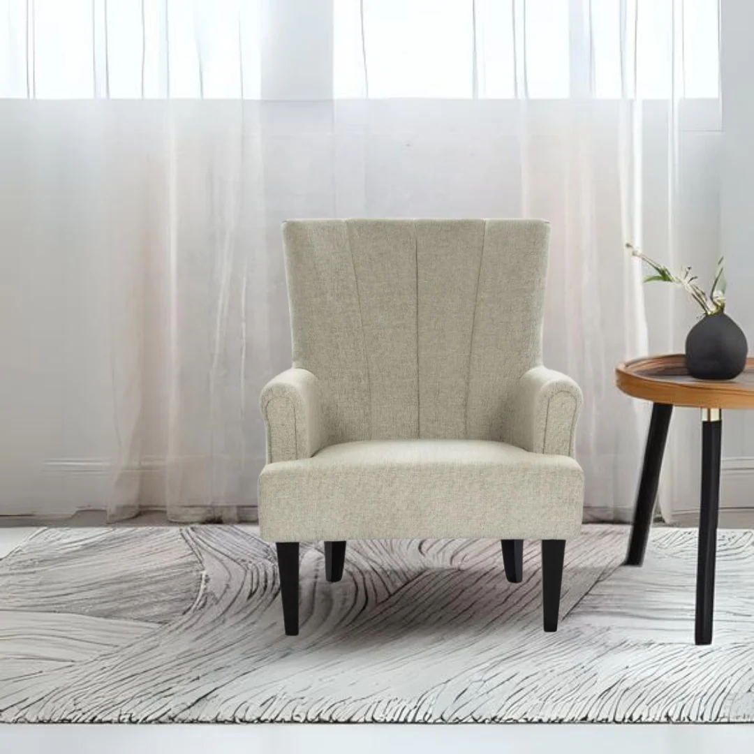 Ivory Grace Wing Chair