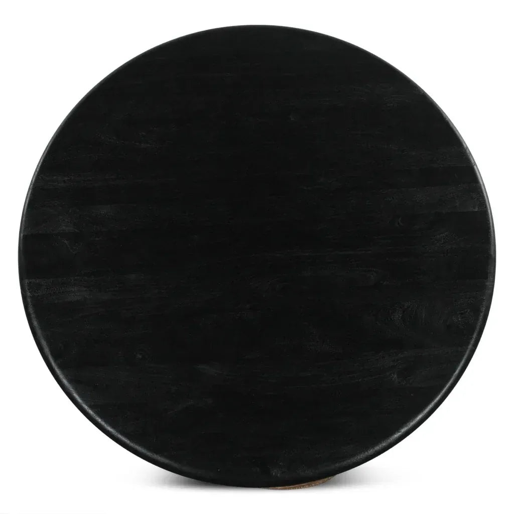 Aaliyah Black Pedestal Table – Bold Simplicity