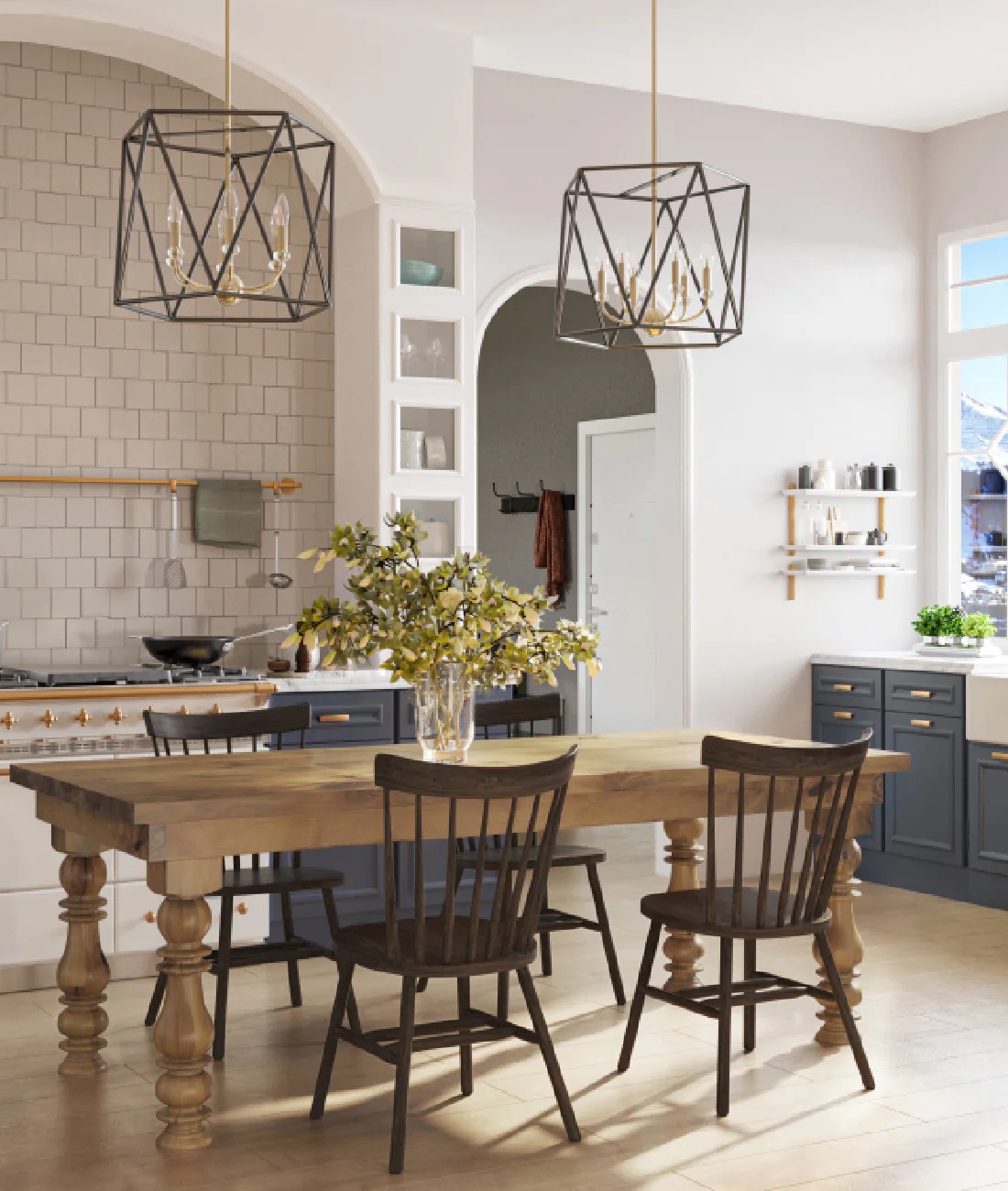 Ameli Heritage Dining Table – Handcrafted Elegance