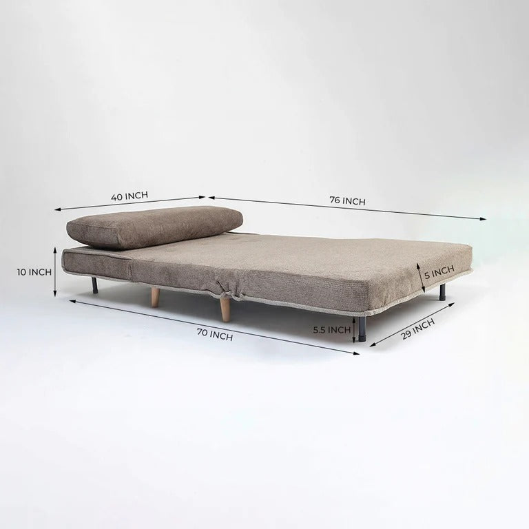 Foldable Single  Sofa with Bed with HR Foam