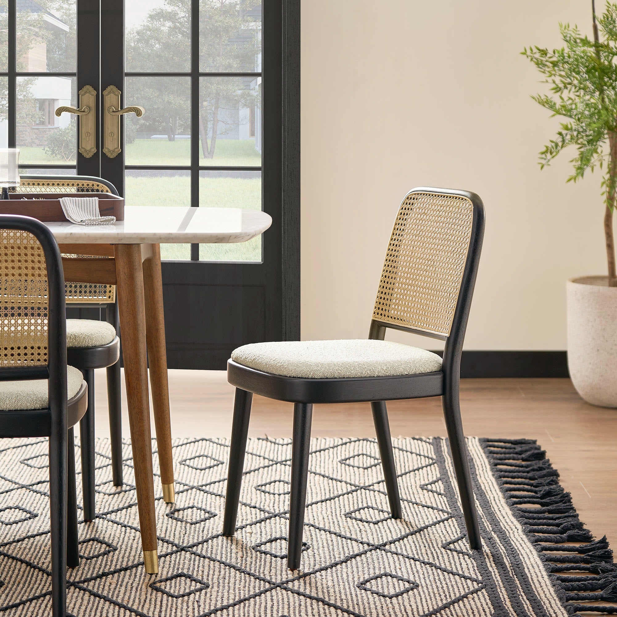 Mitsuki Pedestal Table Set – Modern Gathering