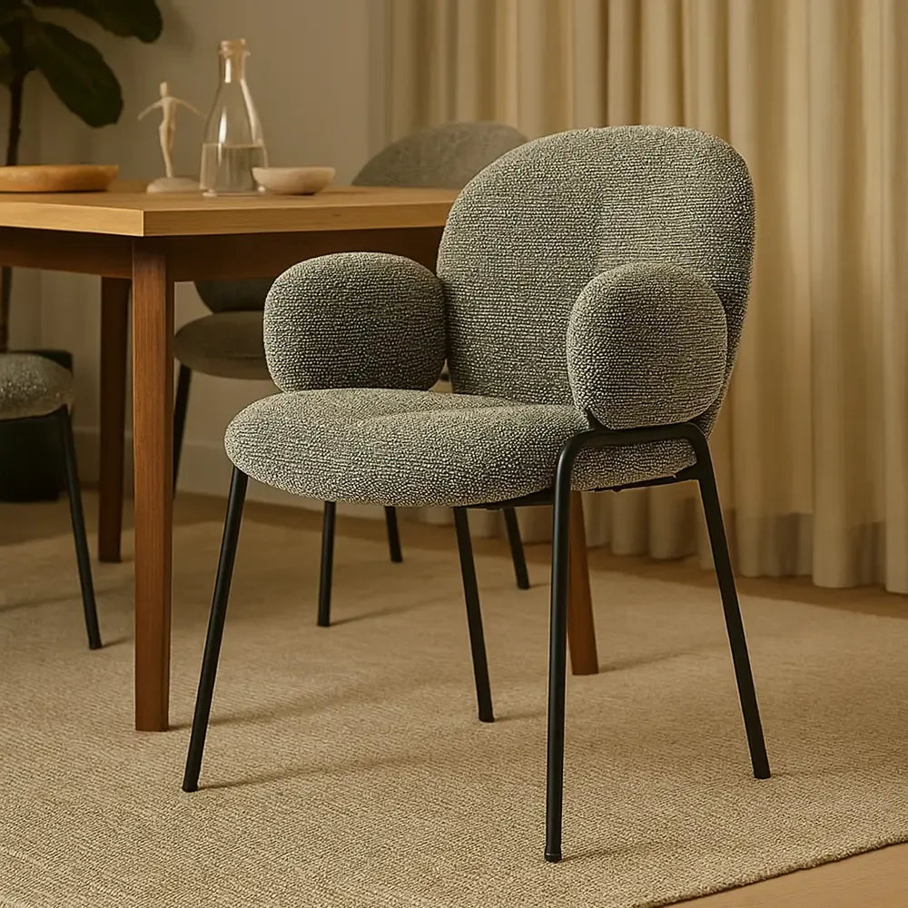 Plush Arm Dining Chair
