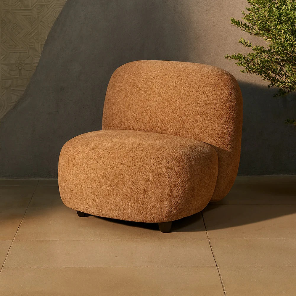 Toffee Pebble Accent Chair