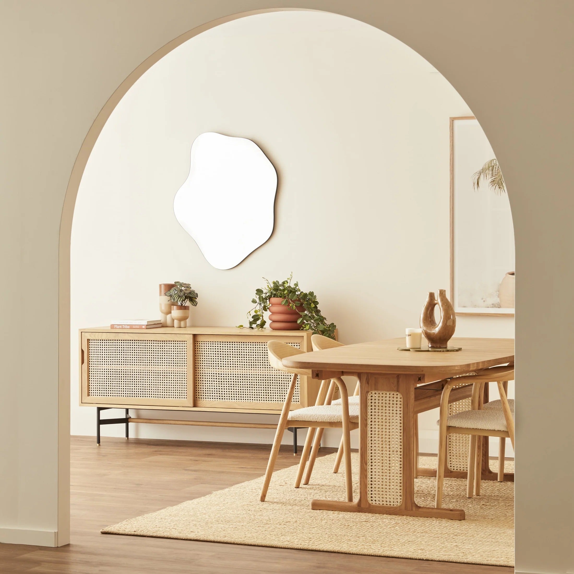 Vienna Natural Wood Dining Table Set