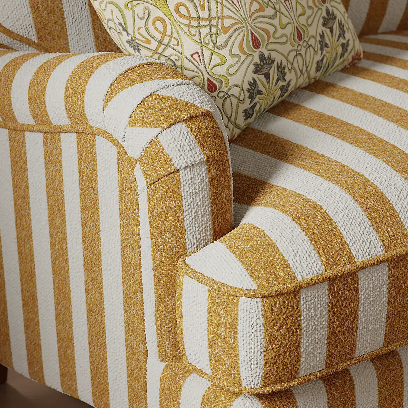 The Marigold Stripe Lounge Chair