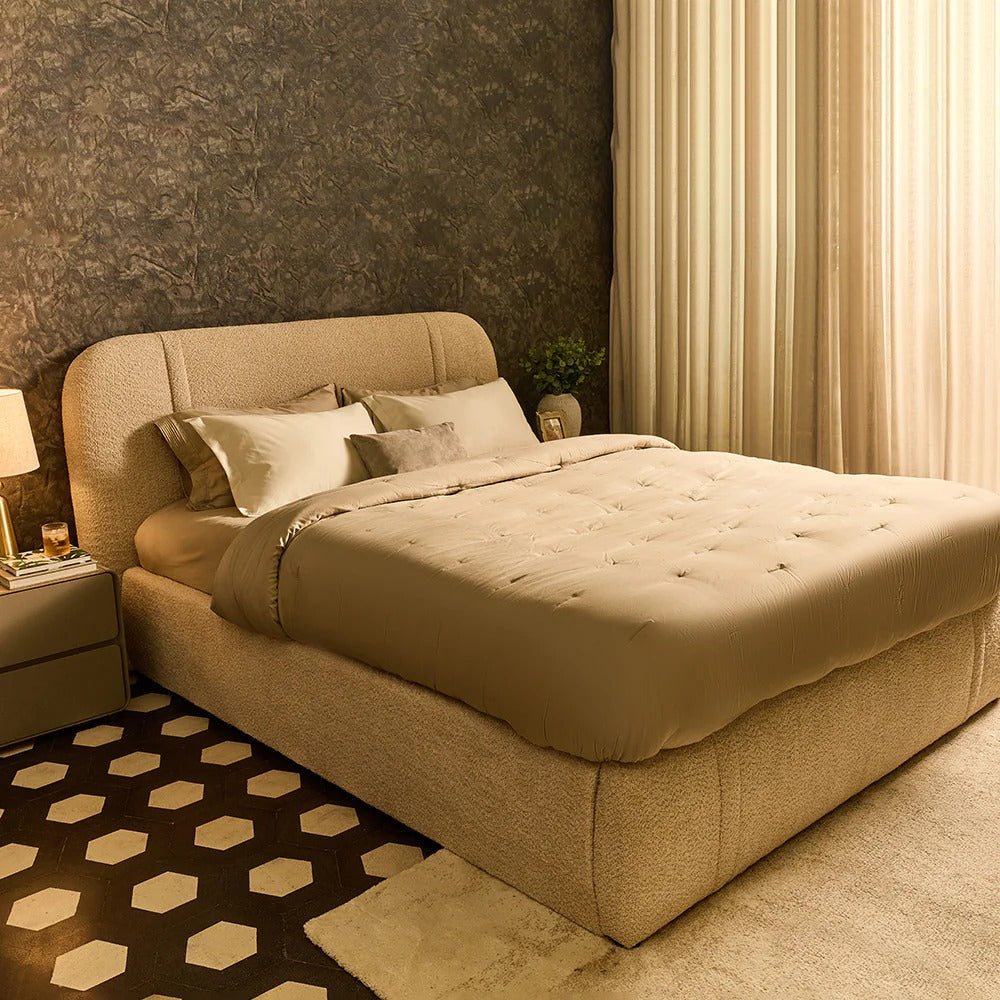 Serenity Curve Upholstered Bed