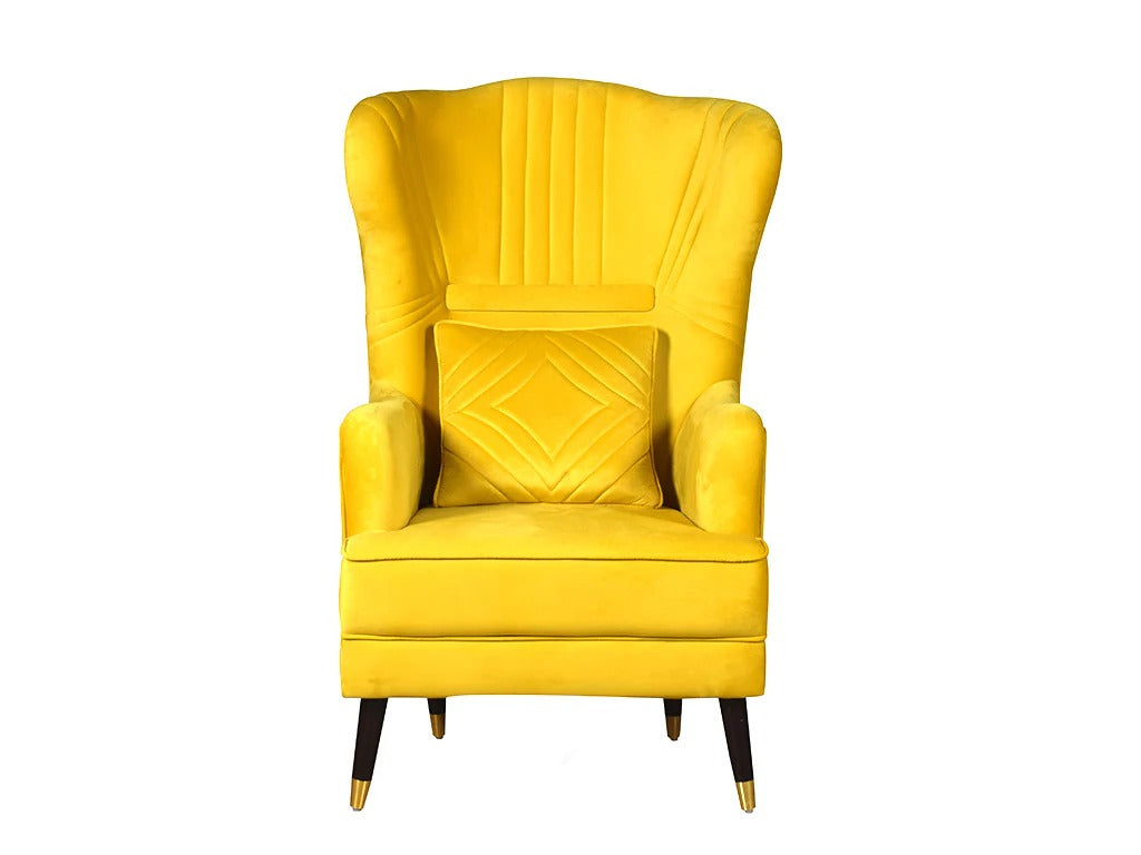 Sunflare Velvet Wing Chair