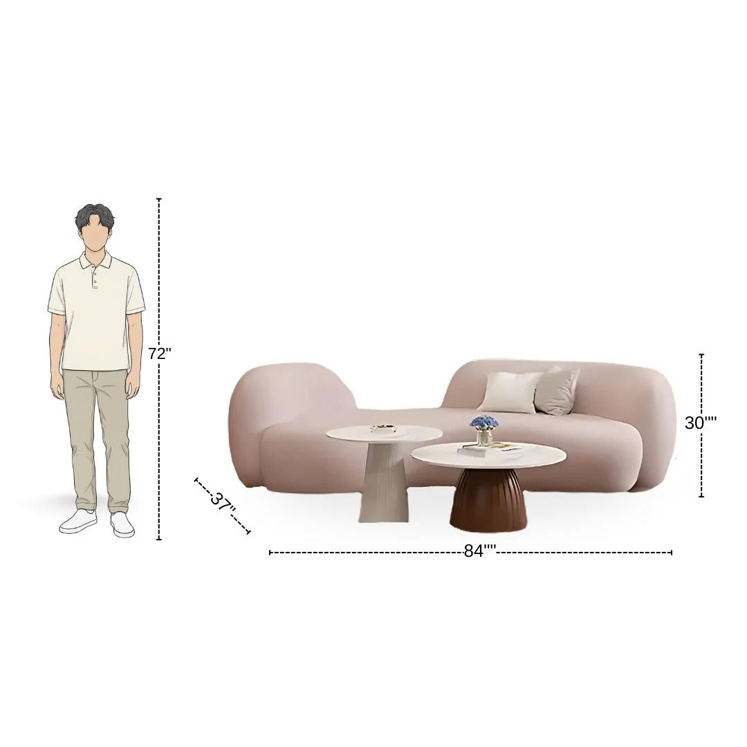3 Seater Cozy Cloud Curved Sofa