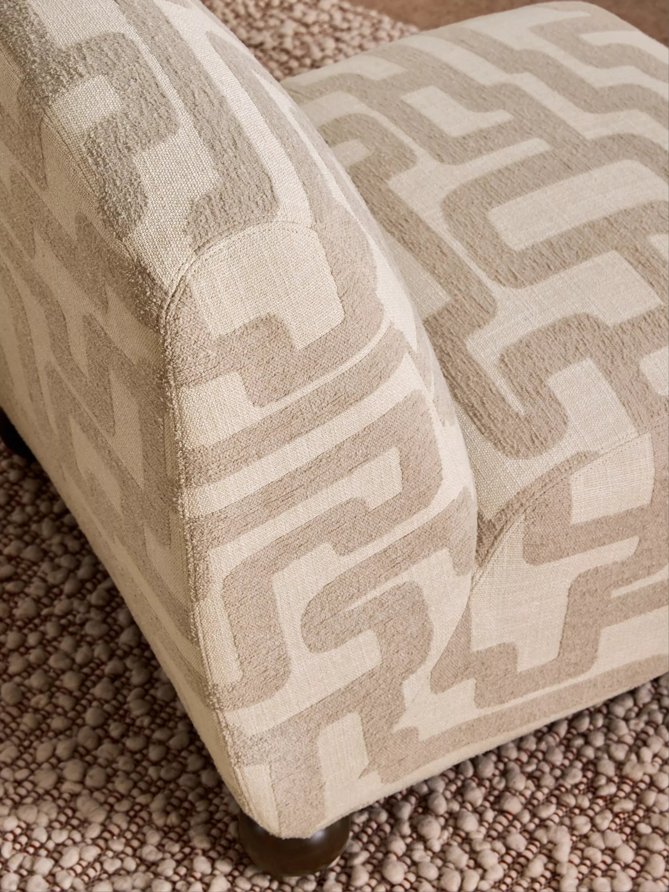 Hollis Modular Accent Chair – Geometric Texture
