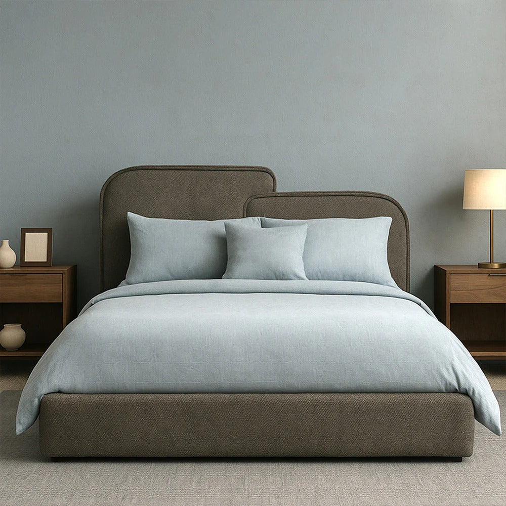 Duo Arc Modern Upholstered Bed