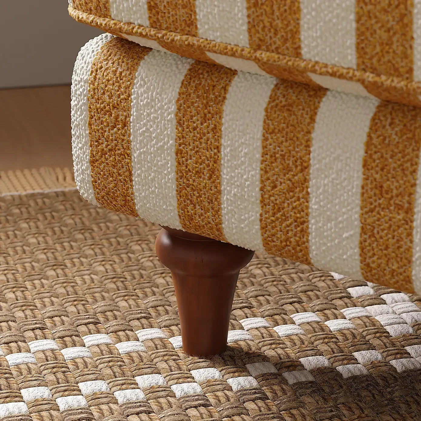 The Marigold Stripe Lounge Chair