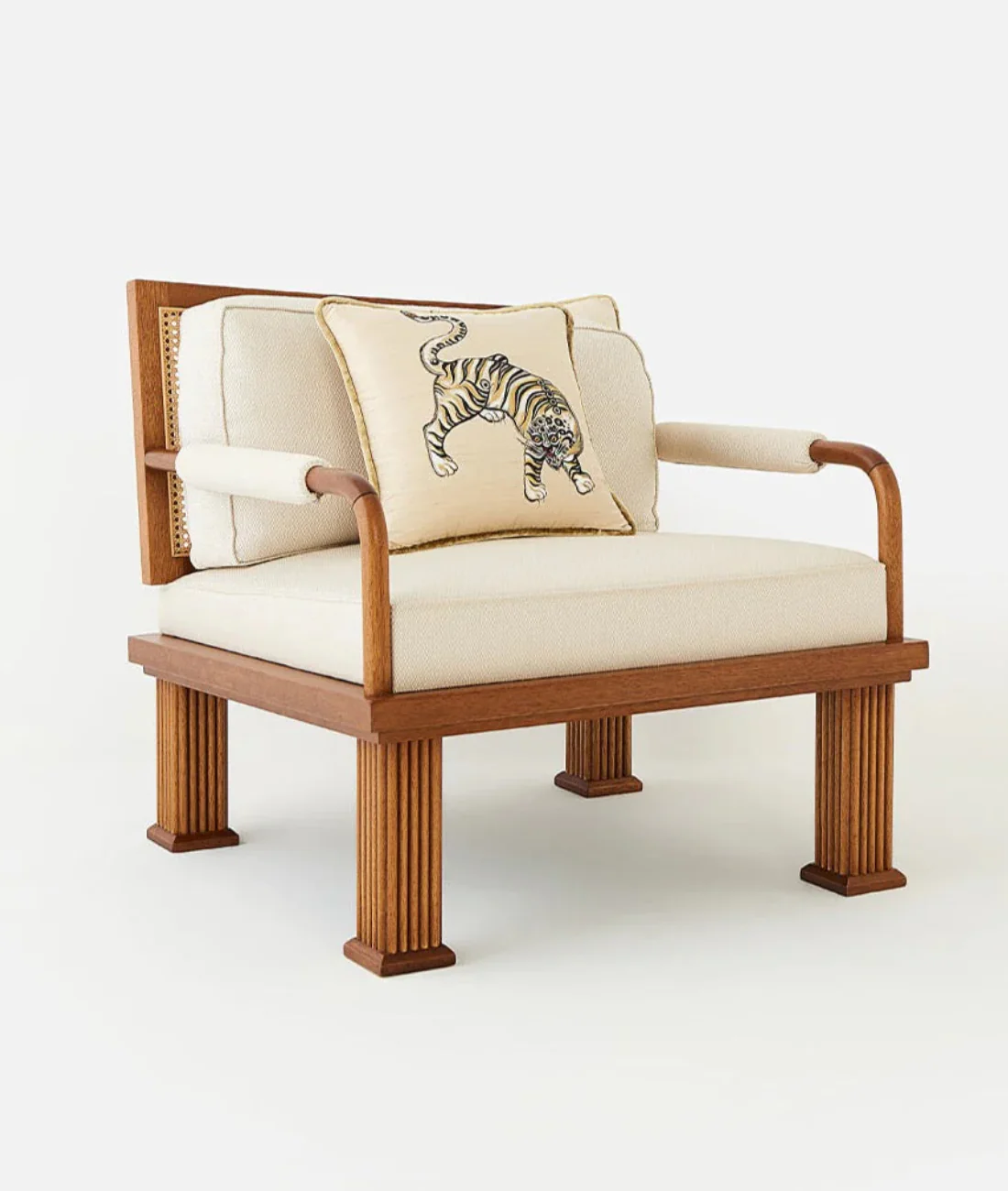 Regal Haven Wooden Armchair