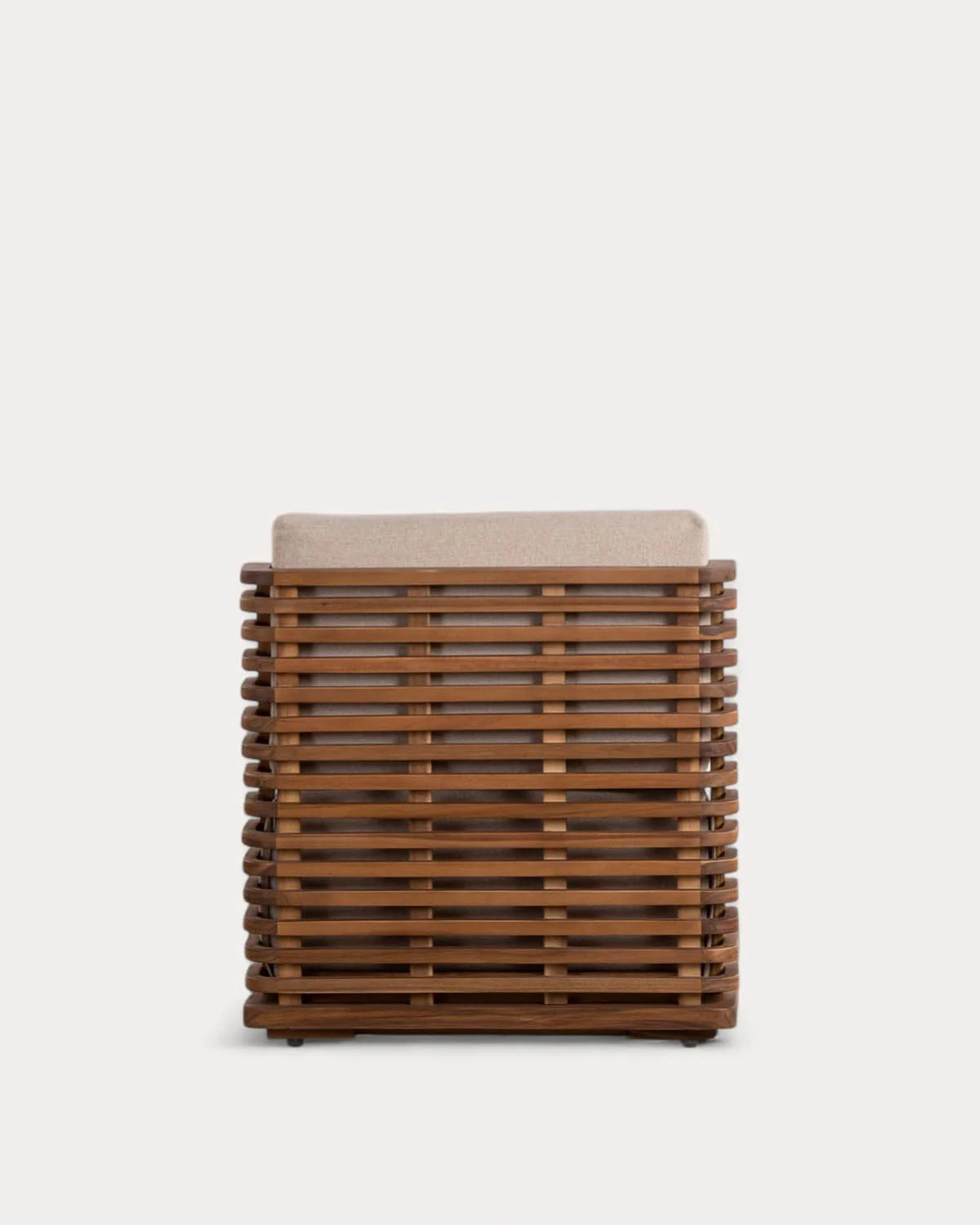 Mystic Slatted Lounge Chair – Plush Simplicity