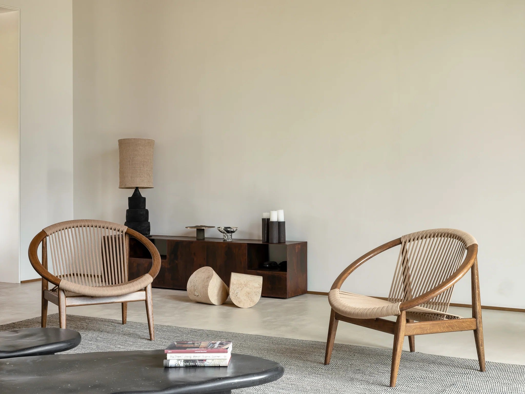 Arc Rattan Rope Accent Chair