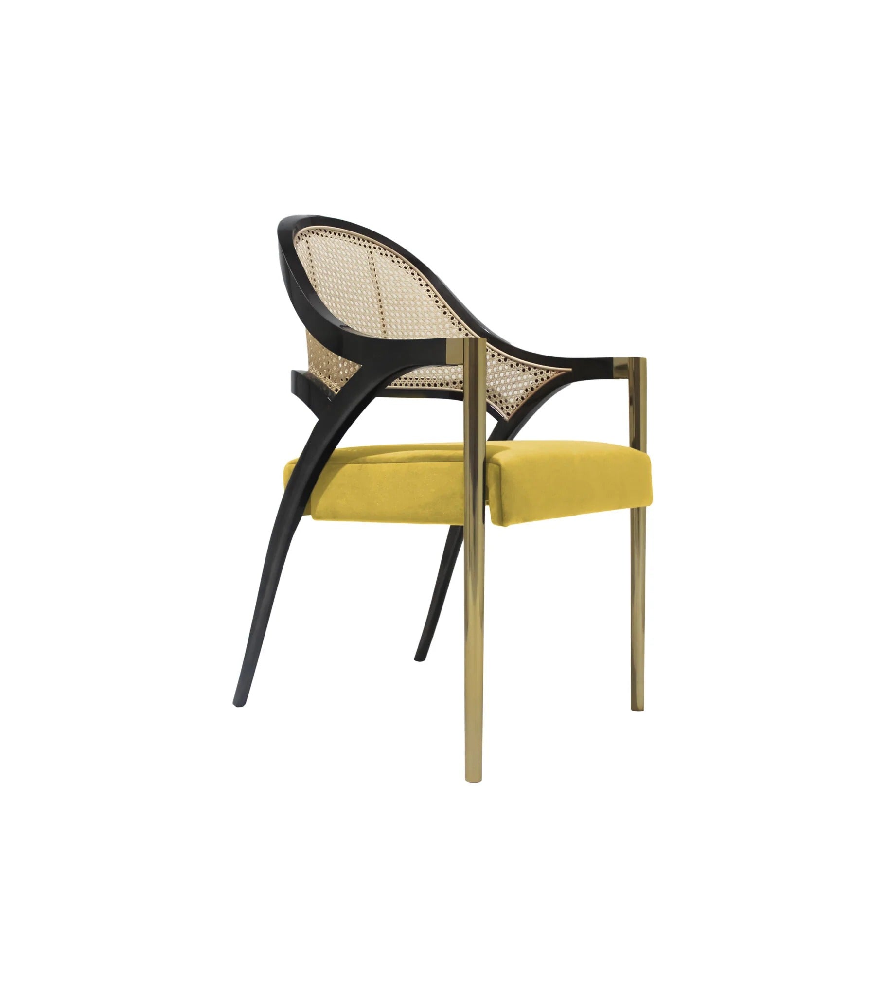 The Milano Rattan & Metal Accent Chair