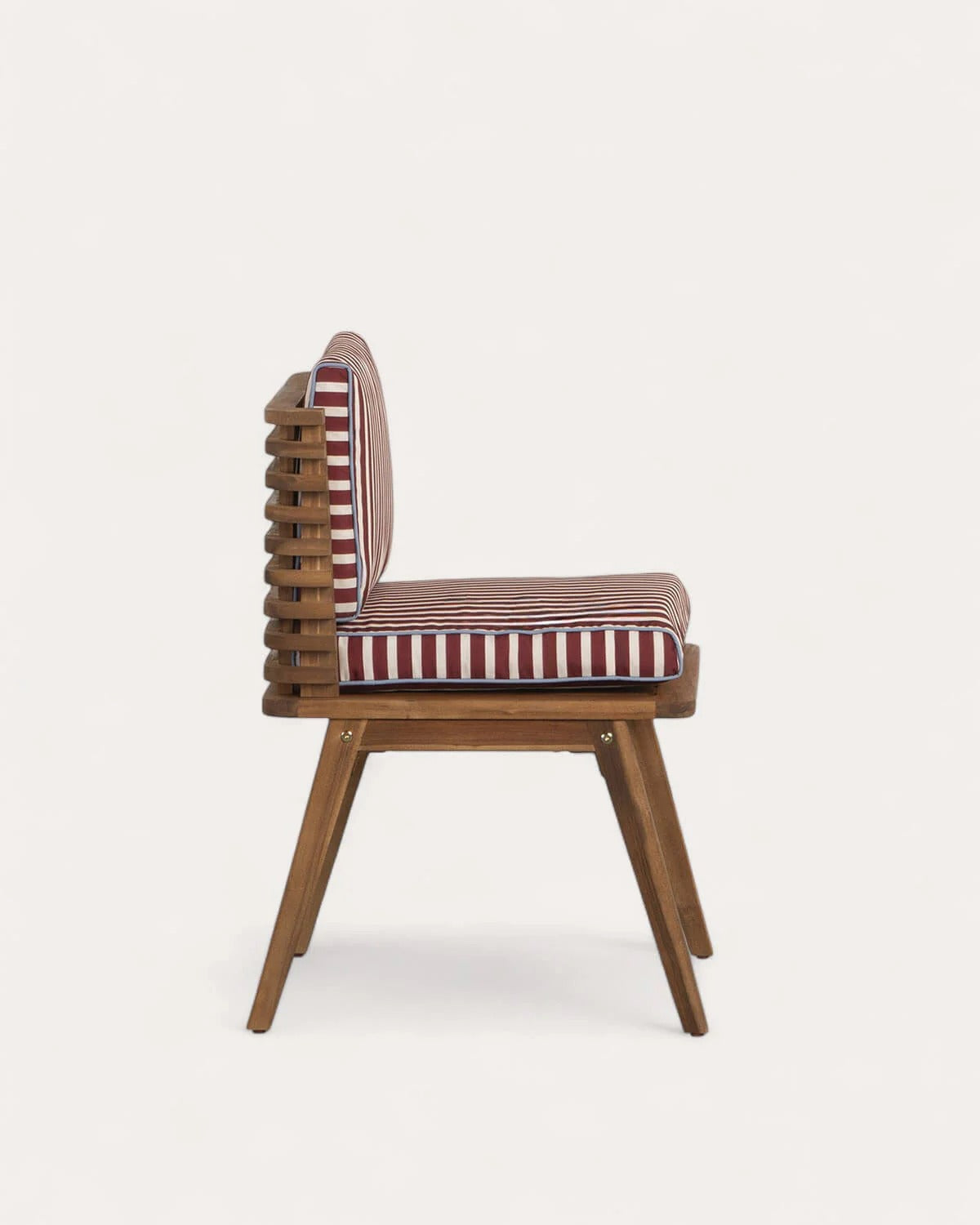 RetroStripe Wooden Lounge Chair