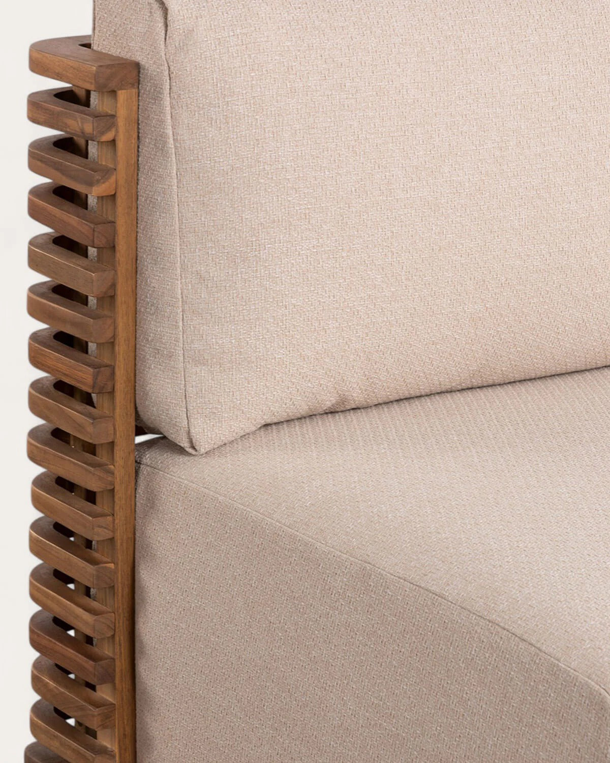 Mystic Slatted Lounge Chair – Plush Simplicity