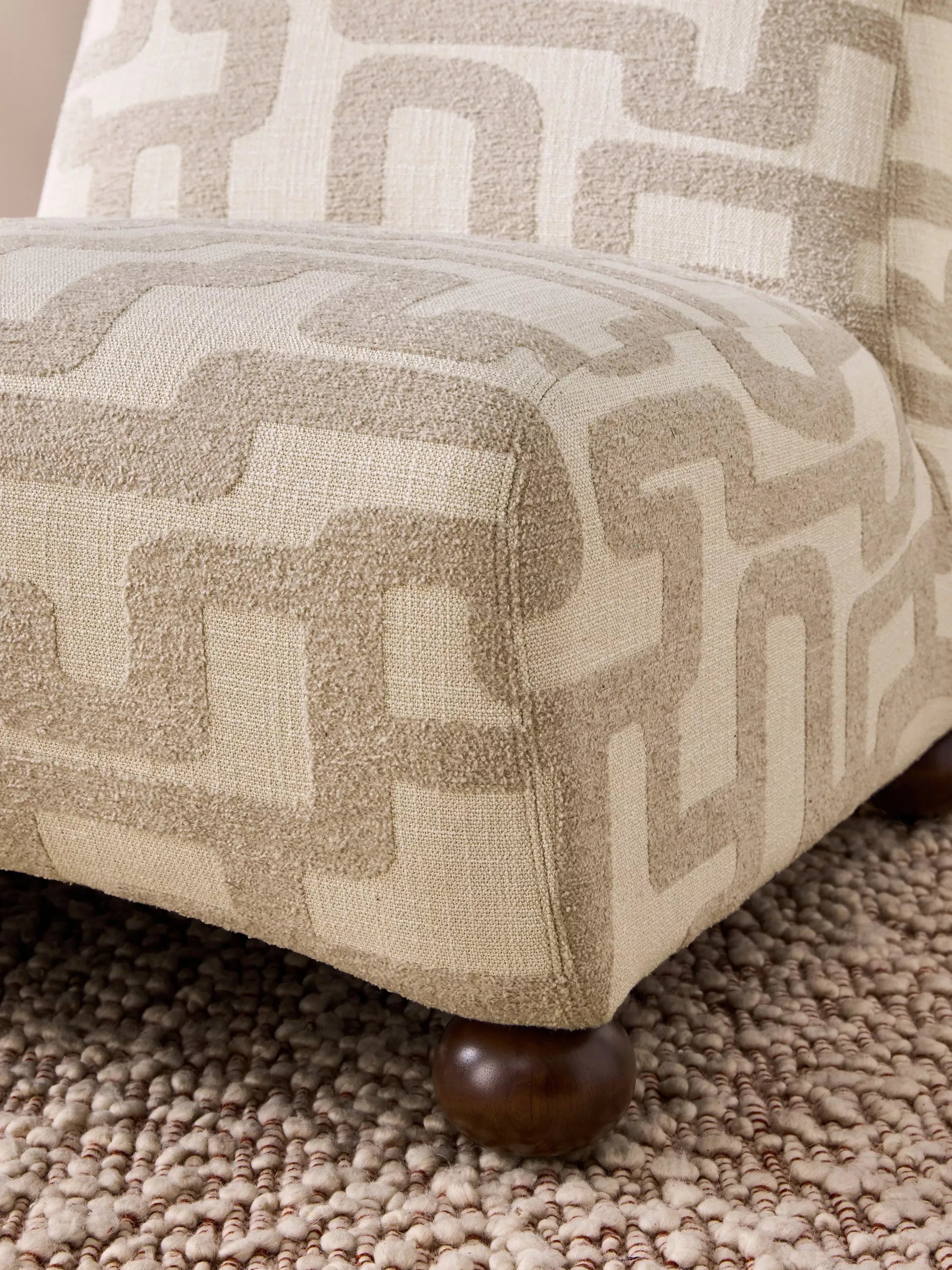 Hollis Modular Accent Chair – Geometric Texture