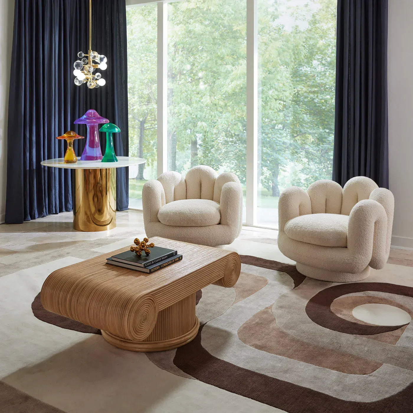 Cloud Nest Swivel  Accent Chair