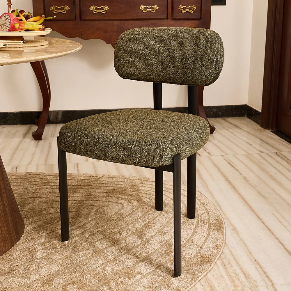 Modern Olive Upholstered Side Chair