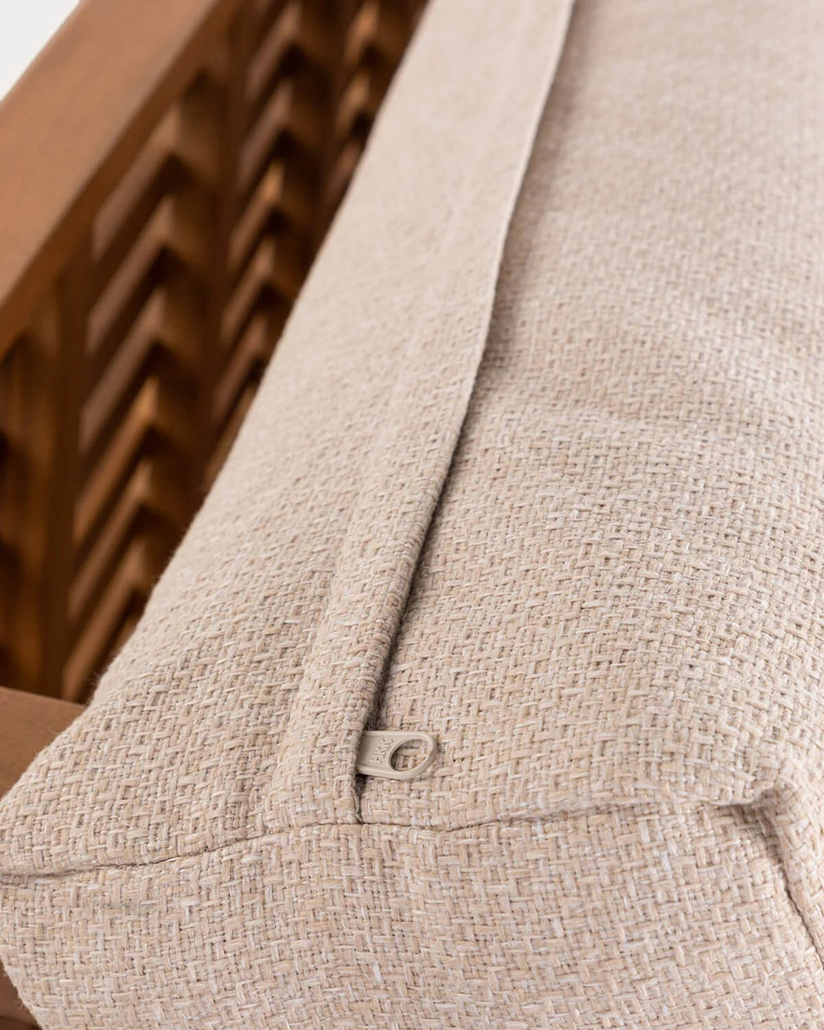 Mystic Slatted Lounge Chair – Plush Simplicity