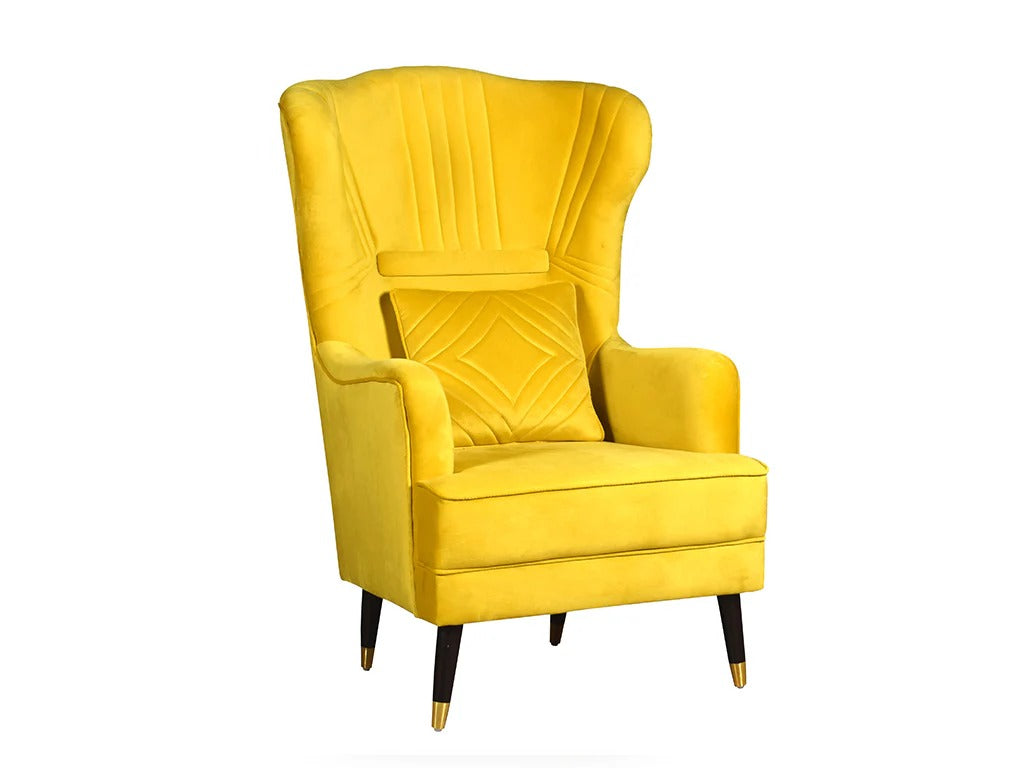 Sunflare Velvet Wing Chair