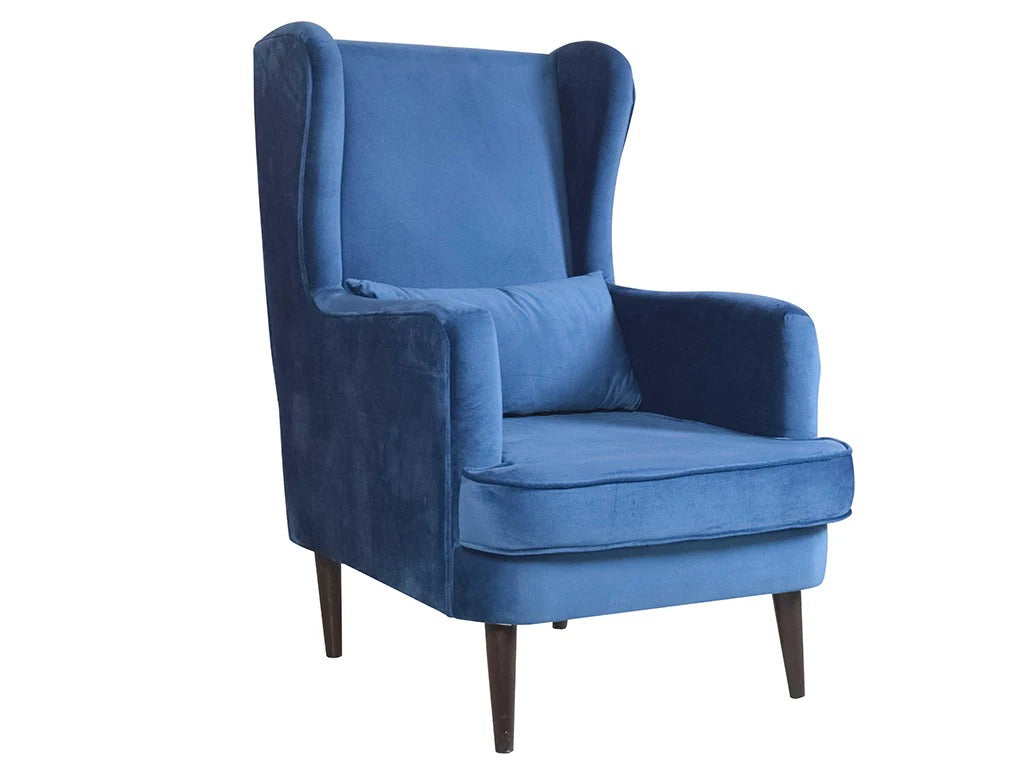 Velvet Aura Wing Chair