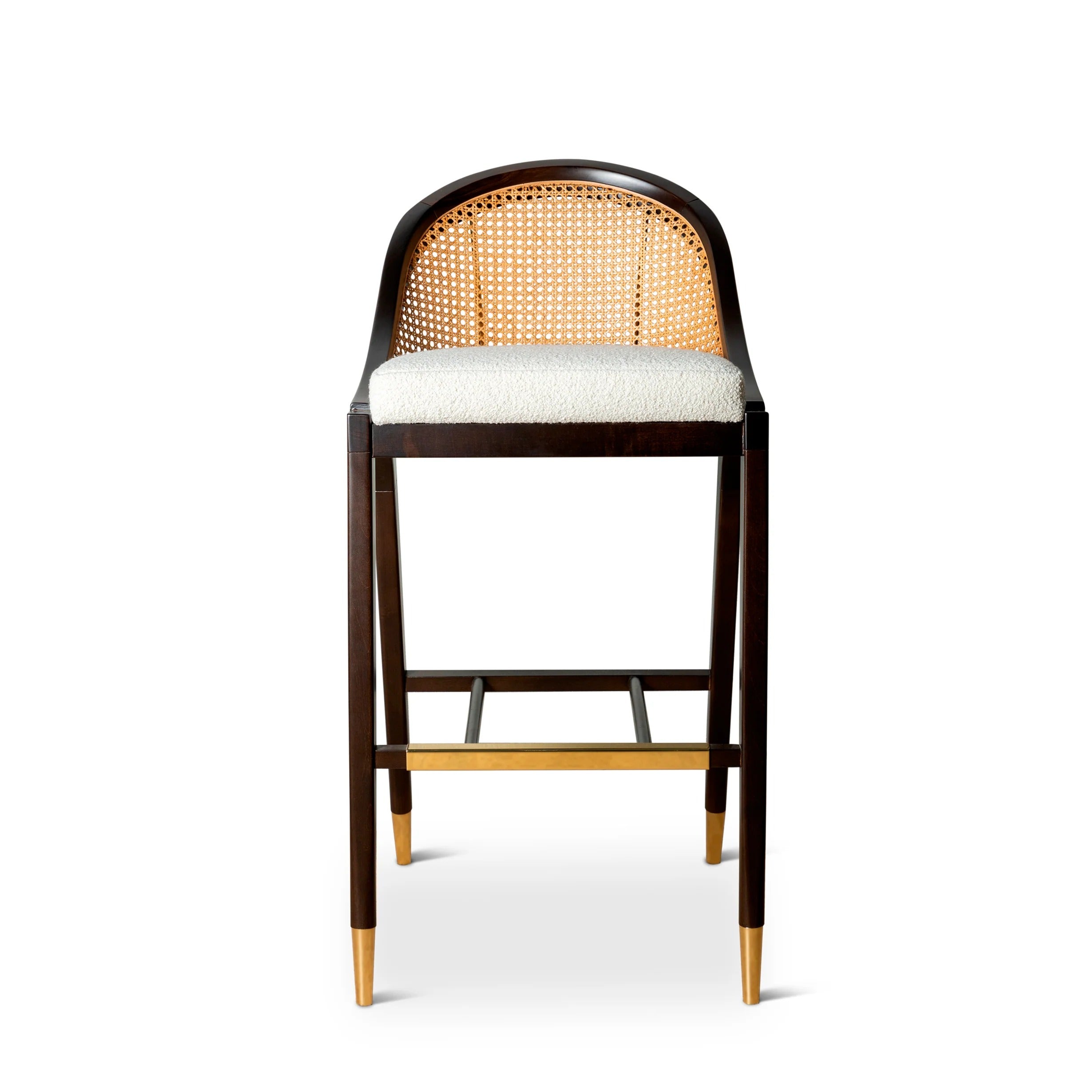 Luxe Cane Curve Bar Chair