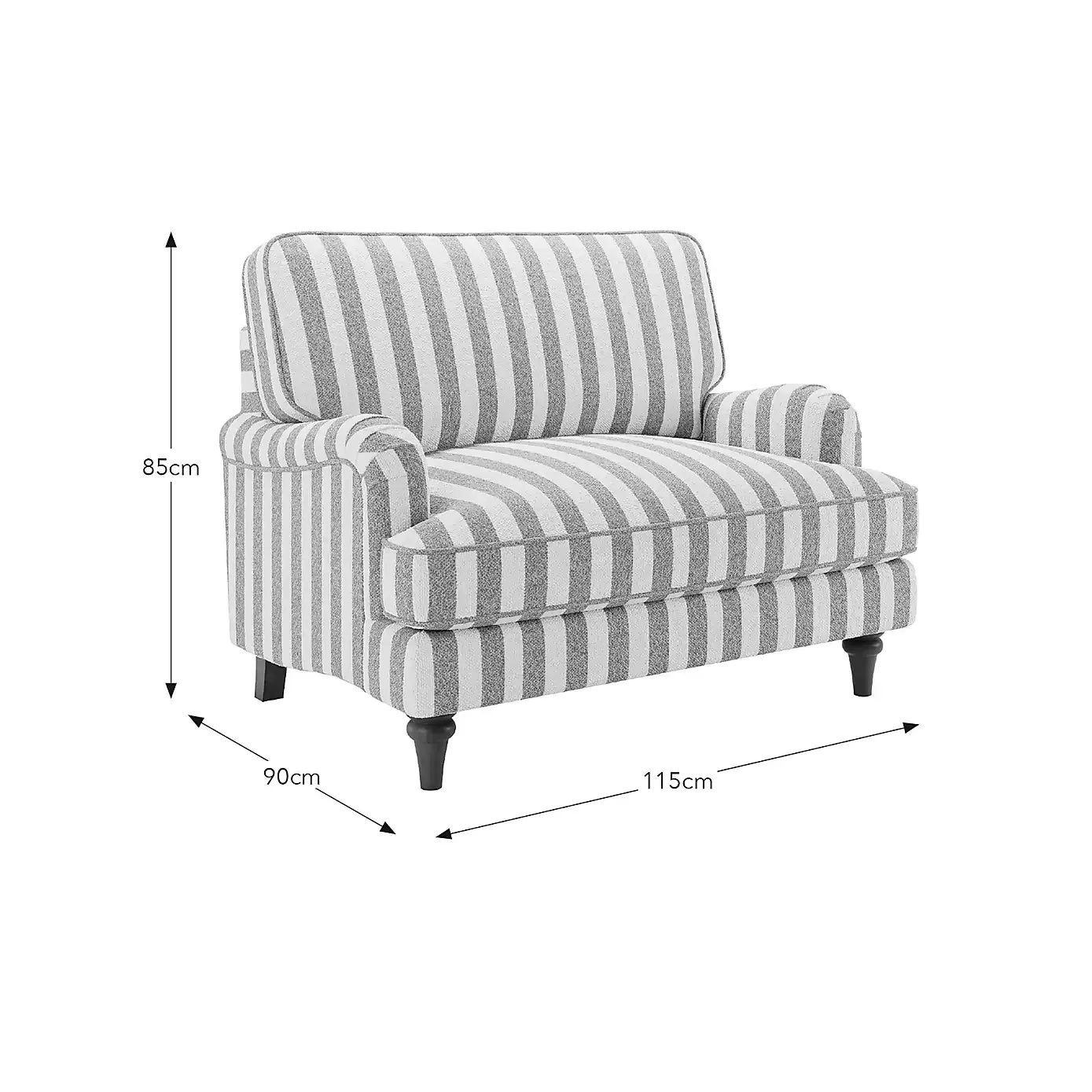The Marigold Stripe Lounge Chair