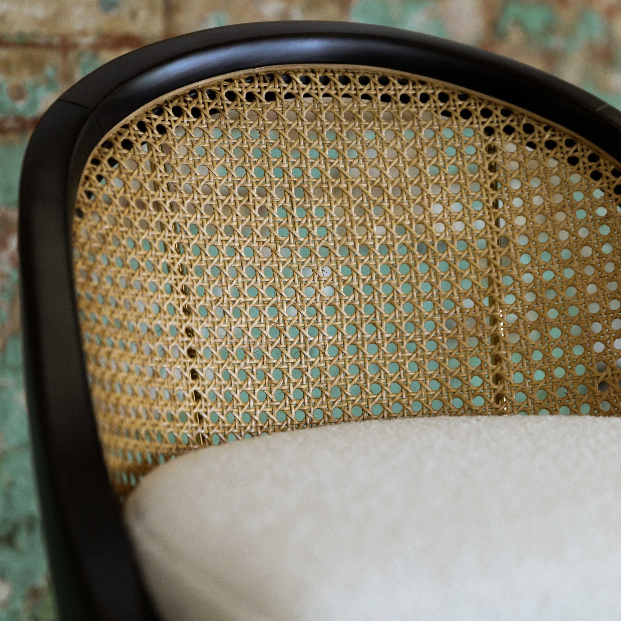 Birbal Black Frame Stool – Timeless Comfort